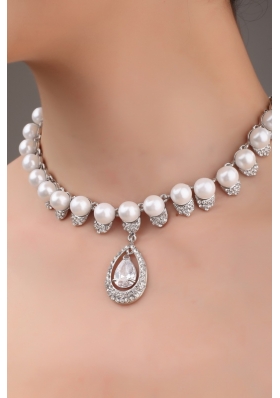 Together with Rhinestone Pearl and Alloy in Necklace and Tiara