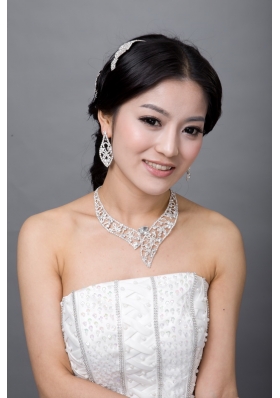 Unique Alloy With Rhinestone Ladies' Jewelry Sets