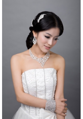 Unique Alloy With Rhinestone Ladies' Jewelry Sets