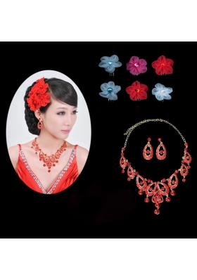 Beautiful Alloy With Rhinestone Ladies' Jewelry Sets