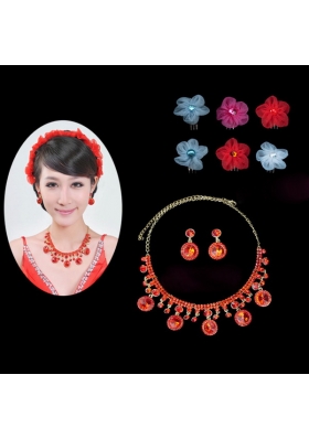 Elegant Alloy With Cubic Zirconia Ladies' Jewelry Sets