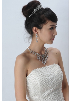 Beautiful Alloy With Rhinestone Ladies Jewelry Sets