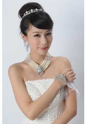 Elegant Alloy With Pearl/Rhinestone Womens Jewelry Sets