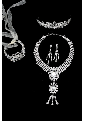 Elegant Alloy With Rhinestone Ladies Jewelry Sets