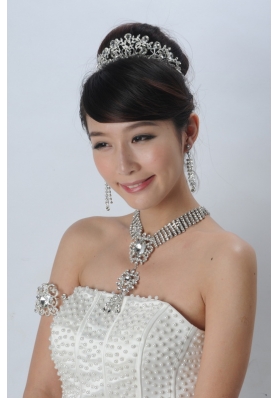 Elegant Alloy With Rhinestone Ladies Jewelry Sets