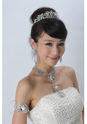 Elegant Alloy With Rhinestone Ladies Jewelry Sets