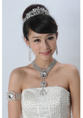 Elegant Alloy With Rhinestone Ladies Jewelry Sets