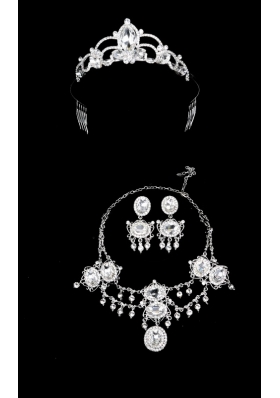 Elegant Alloy With Rhinestone Ladies Jewelry Sets