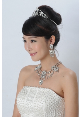 Elegant Alloy With Rhinestone Ladies Jewelry Sets