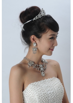 Elegant Alloy With Rhinestone Ladies Jewelry Sets