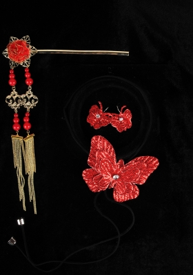 Gorgeous Red Vintage Style Alloy Ladies' Jewelry Sets