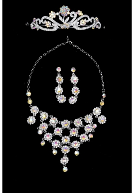 Unique Alloy With Rhinestone Ladies Jewelry Sets