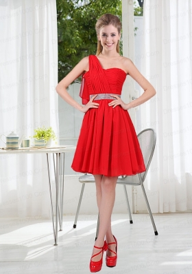 2015The Brand New Style Bridesmaid Dress Chiffon Ruching with A Line