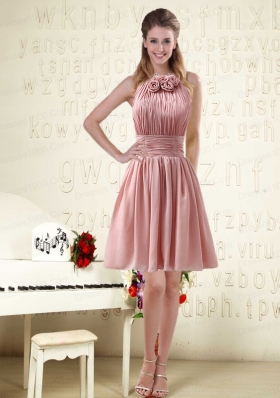 2015 Romantic Sweetheart Empire Chiffon Bridesmaid Dresses with Ruching