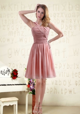 2015 Romantic Sweetheart Empire Chiffon Bridesmaid Dresses with Ruching