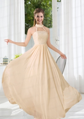 Empire Ruching 2015 Floor Length Bridesmaid Dress