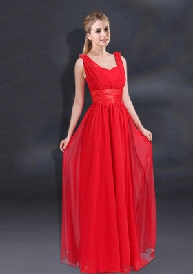 Ruching Empire 2015 Feminine Bridesmaid Dresses