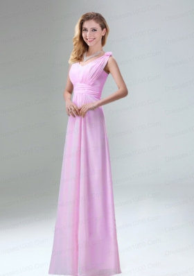 Beautiful Chiffon Dama Dress in Light Pink for 2015