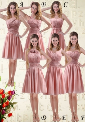 Fitted Sweetheart Empire Chiffon Dama Dresses with Ruchin