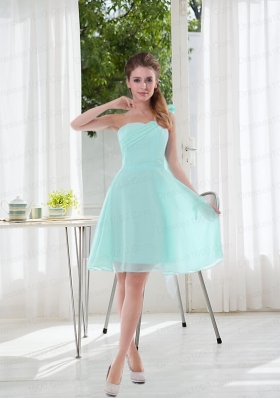 2015 Romantic One Shoulder Zipper Up Dama Dress