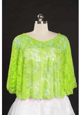 Green Beading Lace Hot Sale Wraps for 2014