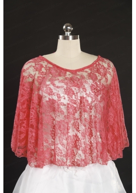 Hot Pink Beading Lace Hot Sale Wraps for 2014