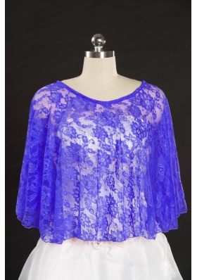 Lace Hot Sale 2014 Purple Wraps with Beading