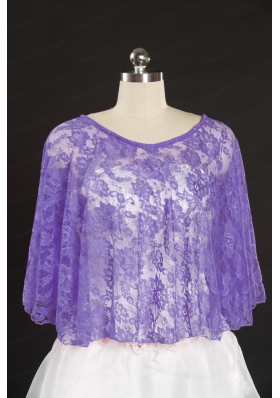 Lavender Hot Sale  2014 Wraps with Beading Lace