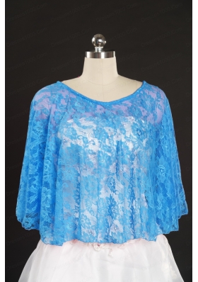 Royal Blue Beading Lace Hot Sale Wraps for 2014