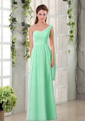 2015 Empire Chiffon Dama Dresses with Ruching