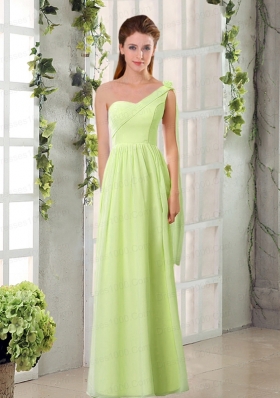 2015 Empire Chiffon Dama Dresses with Ruching