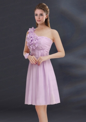 2015 Romantic Hand Made Flowers Sweetheart Dama Dresses with Ruching