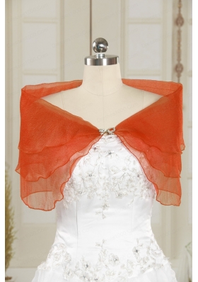 2015 Beautiful New Style Beading Shawls in Coral Red