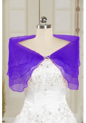 2015 New Style Beading Lavender Shawls for Party