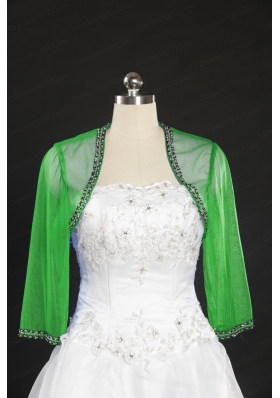 Long Sleeves Beading Wedding Party Wraps for 2014