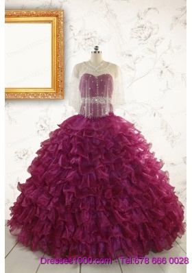 Brand New Style Quinceanera Gown with Beading and Ruffles