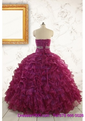 Brand New Style Quinceanera Gown with Beading and Ruffles