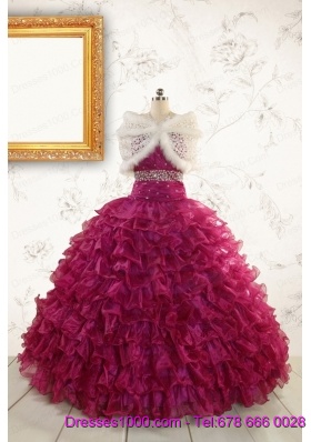 Brand New Style Quinceanera Gown with Beading and Ruffles