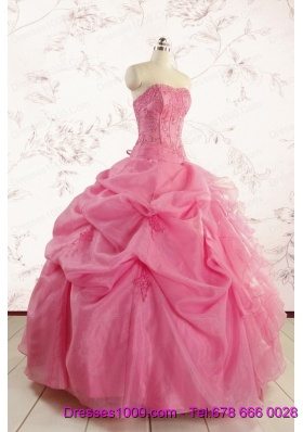 Cheap Strapless Quinceanera Dresses with Pick Ups and Wraps