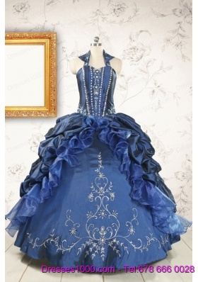 Classical Sweetheart Navy Blue Quinceanera Dresses with Beading