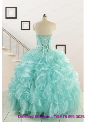 Beautiful Quinceanera Dresses with Appliques and Ruffles for 2015