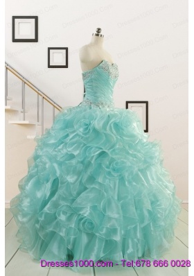 Beautiful Quinceanera Dresses with Appliques and Ruffles for 2015