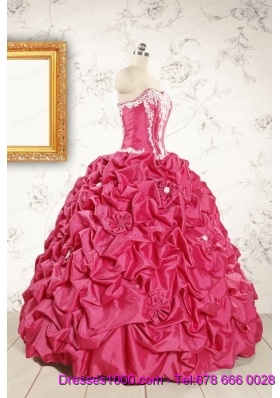 Cheap Ball Gown Sweetheart Quinceanera Dresses with Appliques