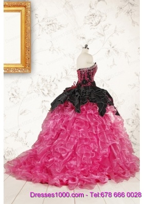 Trendy Multi Color Ball Gown Ruffled Quinceanera Dresses