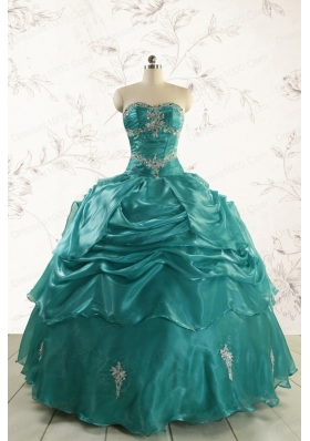 Discount Sweetheart Appliques Quinceanera Dresses for 2015