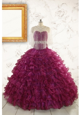 Prefect Quinceanera Dresses with Beading and Ruffles for 2015