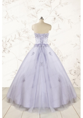Brand New Lavender Quinceanera Dresses with Appliques and Ruffles