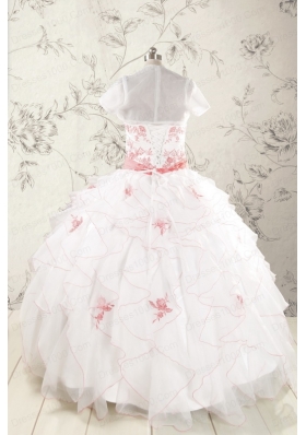 Most Popular Appliques White Quinceanera Dresses