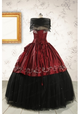 Formal Ball Gown Embroidery Quinceanera Dresses with Sweetheart