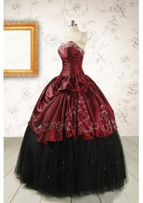 Formal Ball Gown Embroidery Quinceanera Dresses with Sweetheart